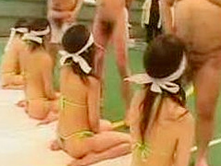 Blindfolded Nippon Pornstars Suck Fucking Cock in Lineup